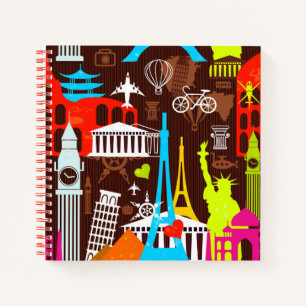 Cuaderno Patrón de viajes del mundo neonatal