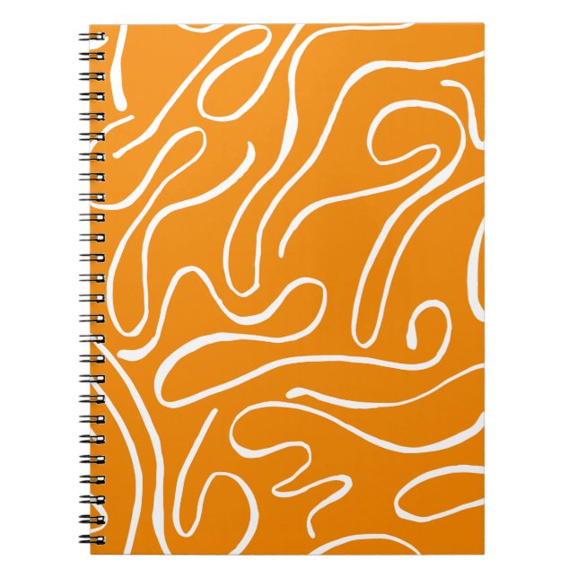 Cuaderno Patrón de vibraciones abstractas (Frente)