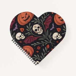 Cuaderno Patrón de vibraciones de Halloween