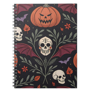 Cuaderno Patrón de vibraciones de Halloween
