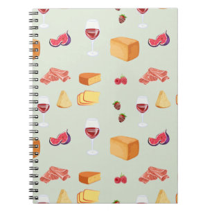 Cuaderno Patrón de vino y queso