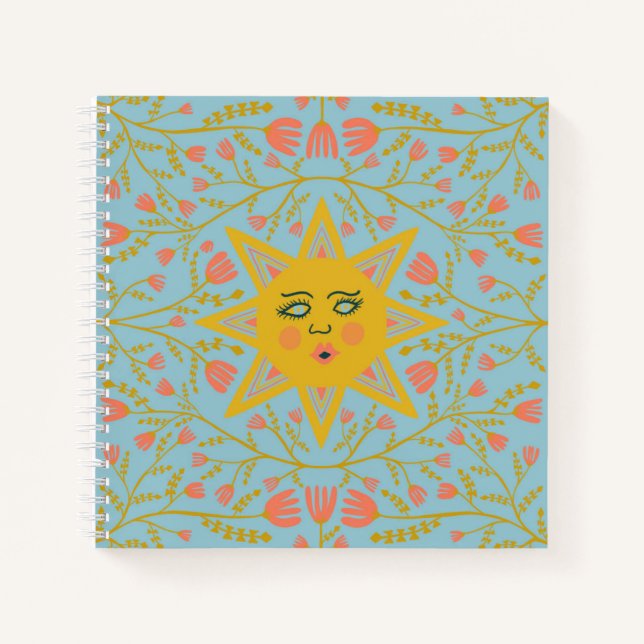 Cuaderno Patrón De Vinos De Sol Y Flor Azul (Anverso)