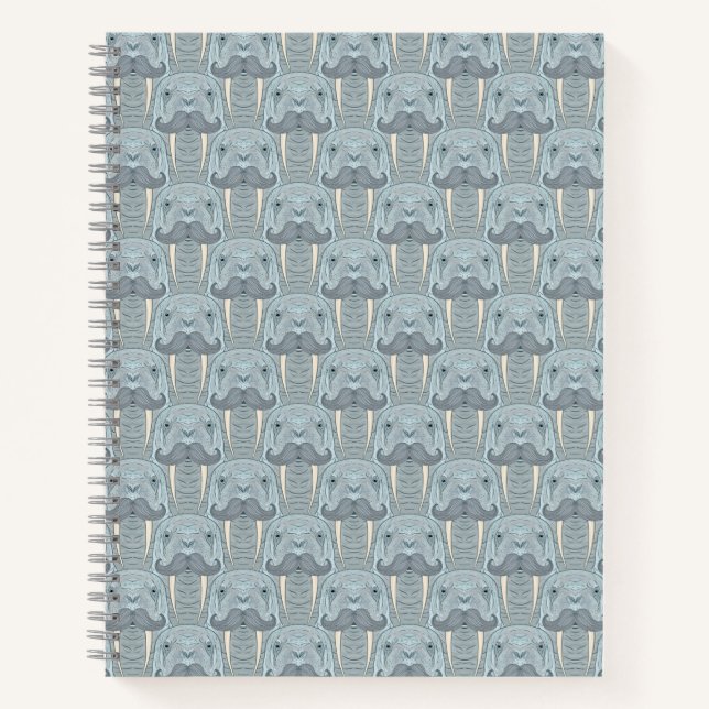 Cuaderno Patrón de Walrus Mustache (Anverso)