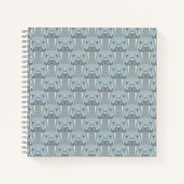 Cuaderno Patrón de Walrus Mustache (Anverso)