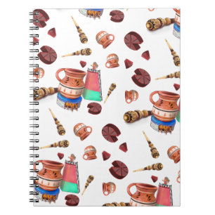 Cuaderno Patrón de Whisk Molinillo de chocolate caliente me