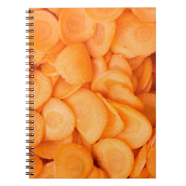 Cuaderno Patrón de zanahoria en rodajas (Frente)