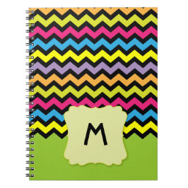 Cuaderno Patrón de Zigzag Colorido Agregar Nombre