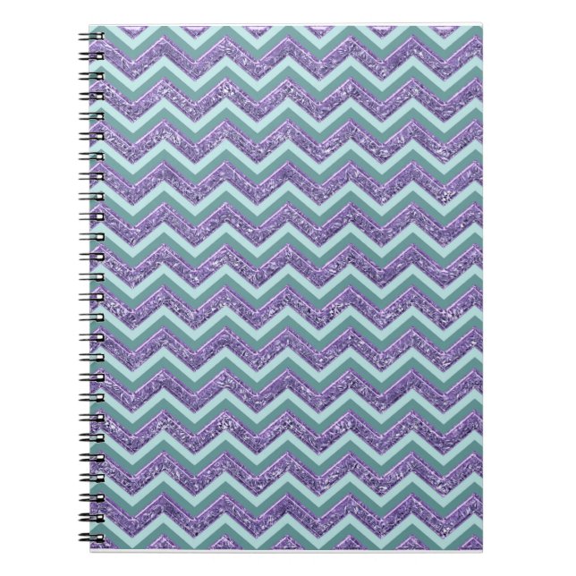 Cuaderno Patrón de zigzag de vidrio antimetista (Frente)