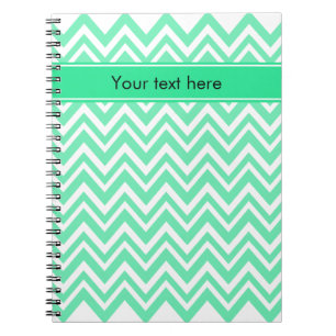 Cuaderno Patrón de zigzgag verde de la Fábrica de la Moneda