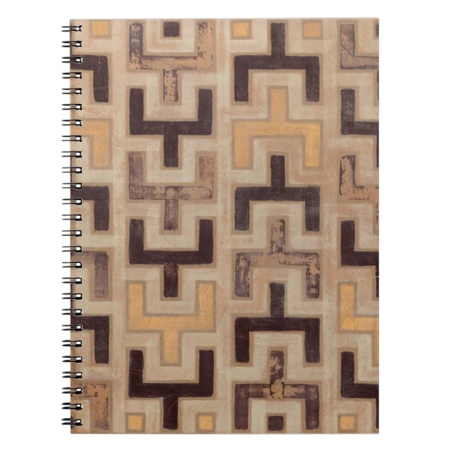 Cuaderno Patrón decorativo de paño de barro africano (Frente)
