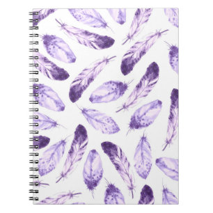 Cuaderno Patrón decorativo sin fisuras con plumas. Waterco