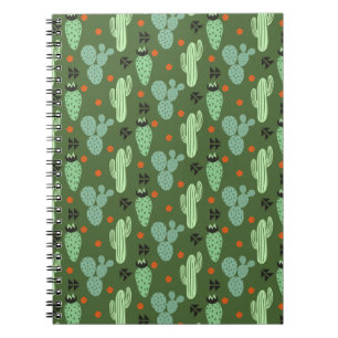 Cuaderno Patrón del desierto de Hipster Cactus