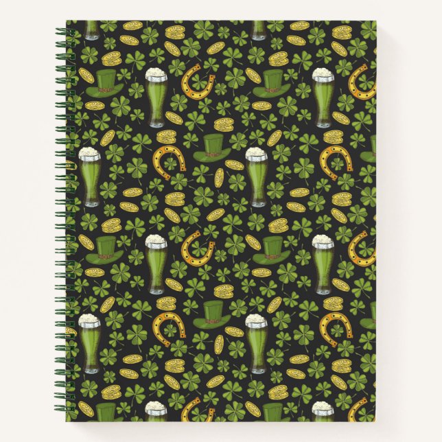 Cuaderno Patrón del Día de San Patricio (Anverso)