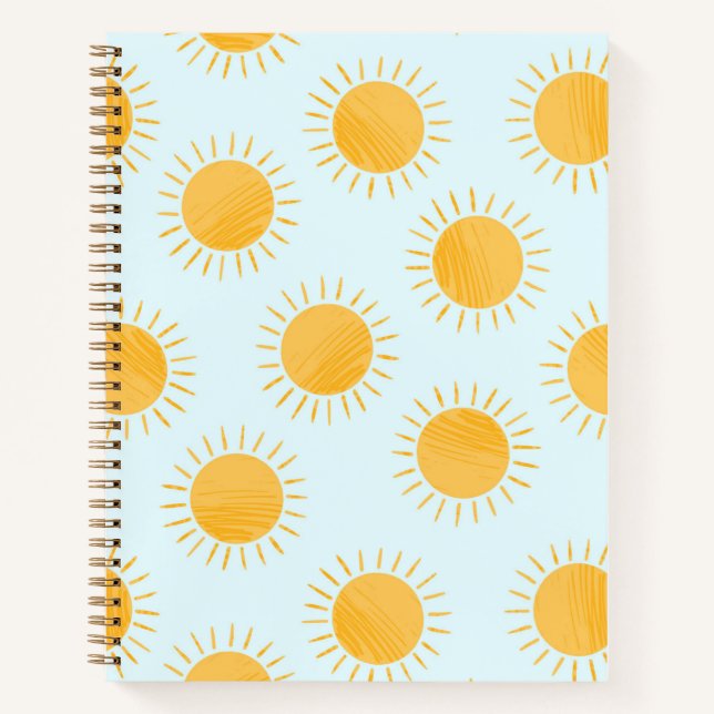 Cuaderno Patrón del Día del Doodle Sunshine (Anverso)