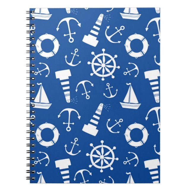 Cuaderno Patrón del mar azul (Frente)