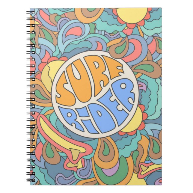 Cuaderno Patrón del piloto de surf (Frente)
