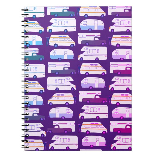 Cuaderno Patrón del remolque RV del Camping de Vanlife (Frente)