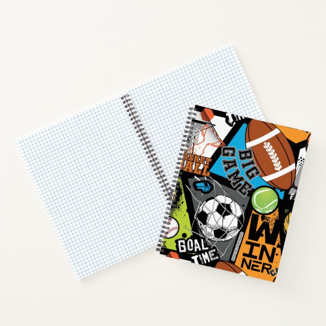 Cuaderno Patrón Deportivo Con Balones (Interior)