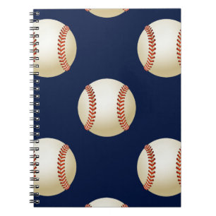 Cuaderno Patrón deportivo de las bolas de béisbol
