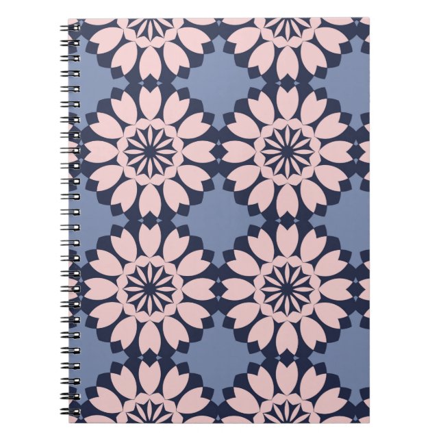 Cuaderno Patrón descolorido sin costuras de diferentes geom (Frente)