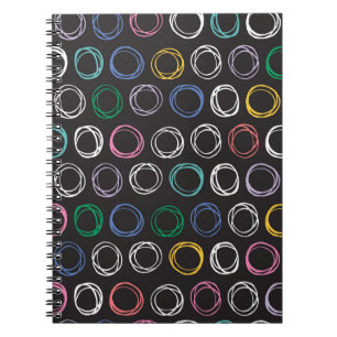 Cuaderno Patrón dibujado a mano con líneas cepilladas sin c