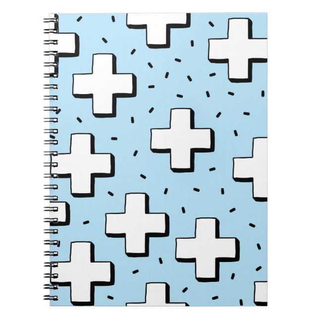 Cuaderno Patrón dibujado a mano con más Rótulos. (Frente)