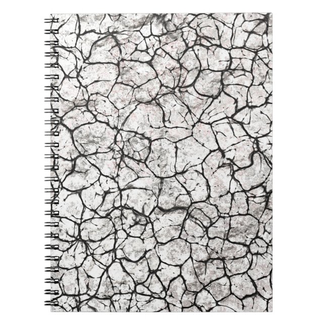 Cuaderno Patrón Digital de Mármol Agrietado (Frente)
