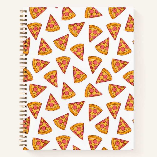 Cuaderno Patrón diverso de pizza Slice (Anverso)