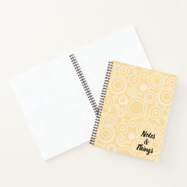 Cuaderno Patrón divertido de círculo