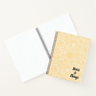 Cuaderno Patrón divertido de círculo