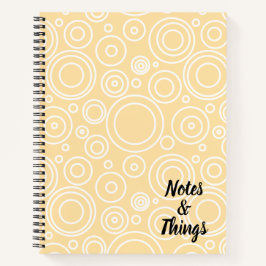 Cuaderno Patrón divertido de círculo