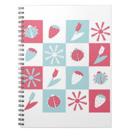 Cuaderno patrón divertido y colorido