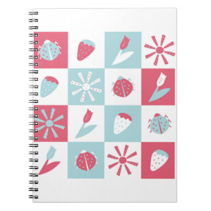 Cuaderno patrón divertido y colorido