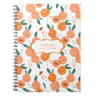 Cuaderno Patrón dulce de verano   Portátil monograma
