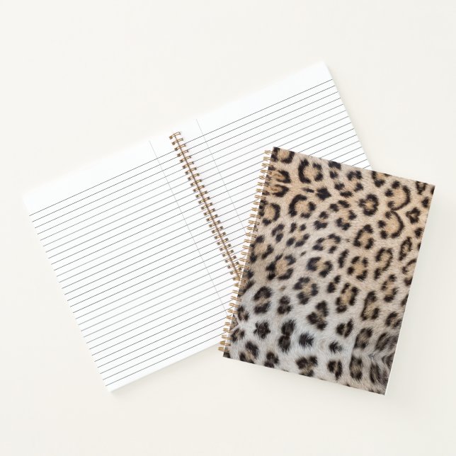 Cuaderno Patrón elegante de estampado de piel de leopardo d (Interior)
