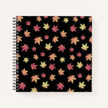 Patrón elegante de hojas de otoño rojas marrones |