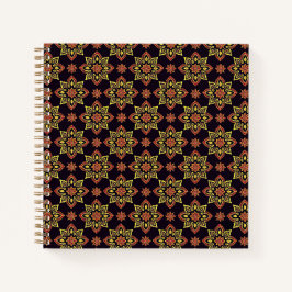 Cuaderno Patrón elegante de Mandala floral