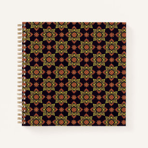 Cuaderno Patrón elegante de Mandala floral