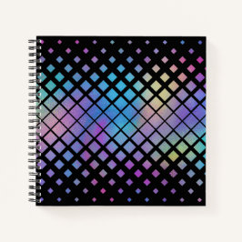 Cuaderno Patrón elegante de mosaicos de diamantes geométric