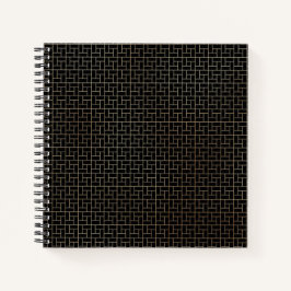 Cuaderno Patrón elegante y moderno abstracto de la onda de 
