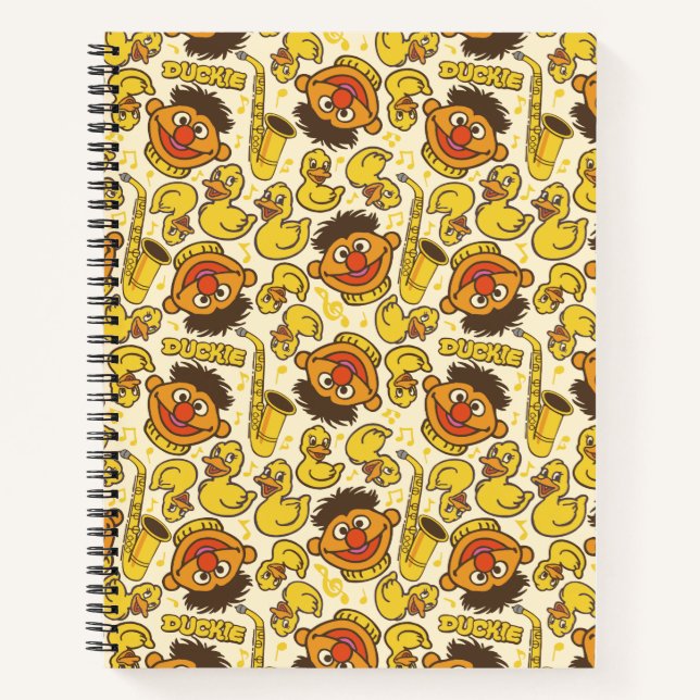 Cuaderno Patrón Ernie y Rubber Duckie (Anverso)