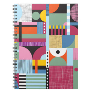 Cuaderno Patrón escandinavo colorido