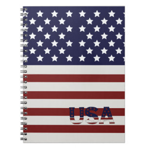 Cuaderno Patrón estadounidense de bandera de Estados Unidos