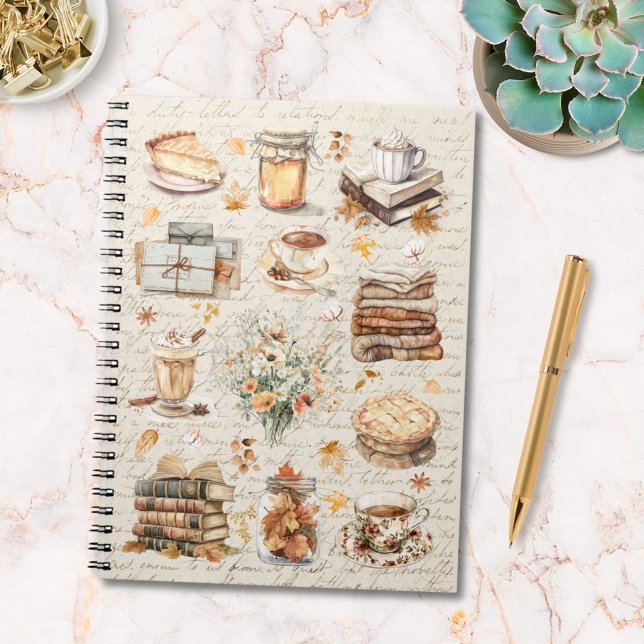 Cuaderno Patrón Estético Esencial Favorito de Otoño (In situ)