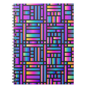Cuaderno Patrón Estilo Moderno - Moda Tartán Geométrico