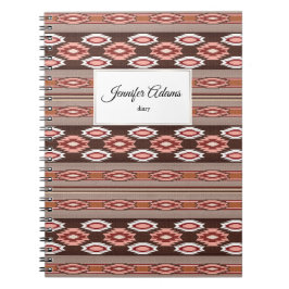 Cuaderno patrón étnico del suroeste. Nombre.