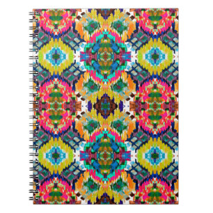 Cuaderno Patrón étnico sin fisuras. Ornamento étnico de boh