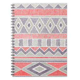 Cuaderno Patrón étnico sin foco. Tribal y azteca 