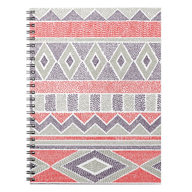 Cuaderno Patrón étnico sin foco. Tribal y azteca  (Frente)