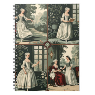 Cuaderno Patrón europeo vintage sin costuras - siglo XVIII 